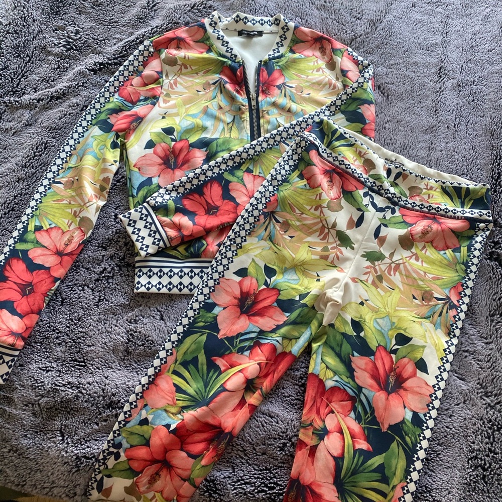 Fashion Nova Floral Two Piece Set